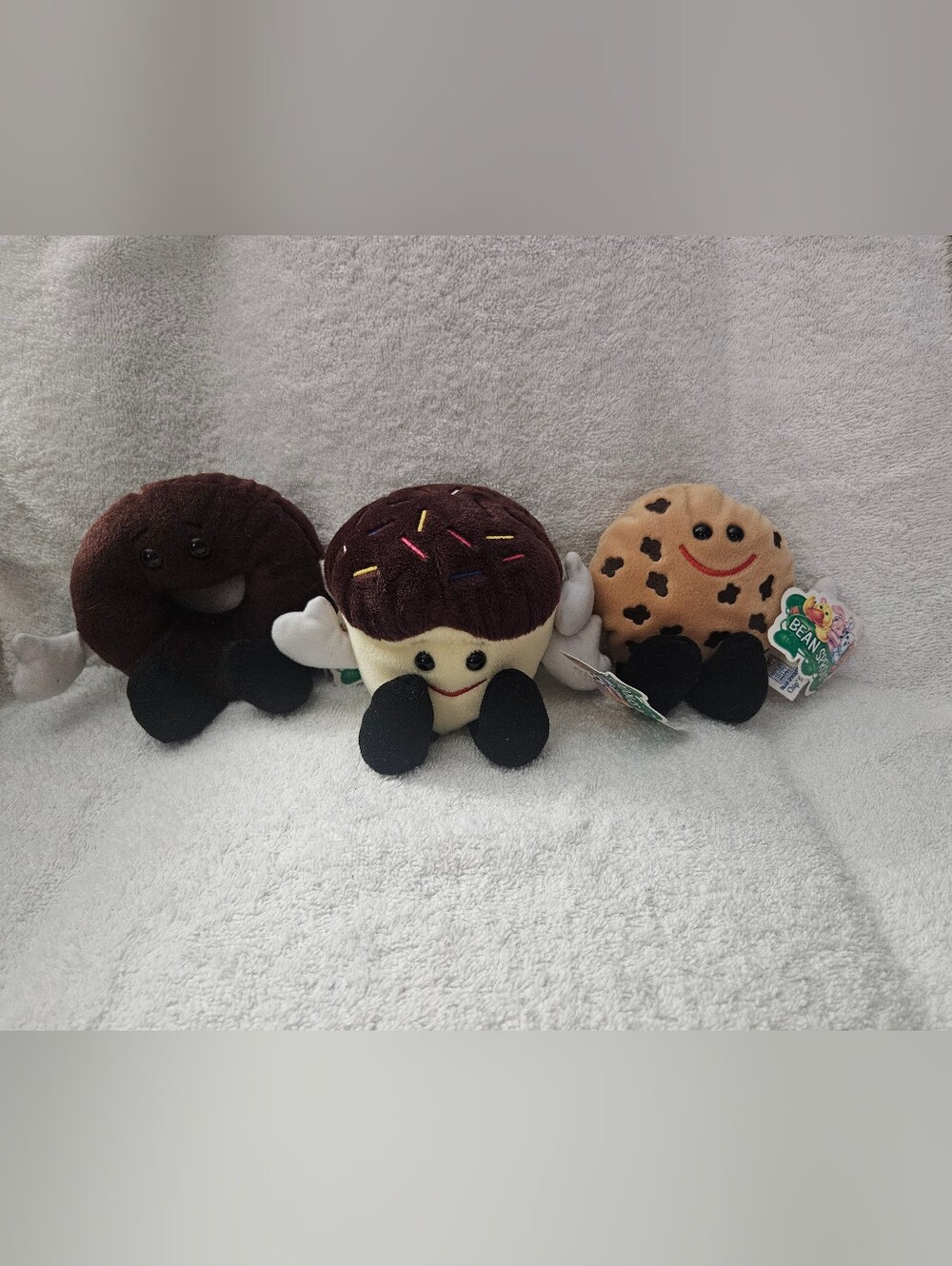 Entenmanns 100th Anniversary Bean Sprouts Plush Set Richie Sprinkles Chips